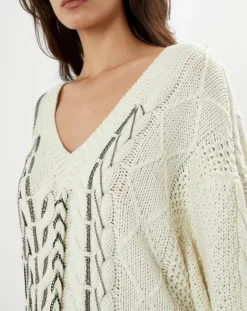 Best Belair Pull en Laine mélangée Pain écru