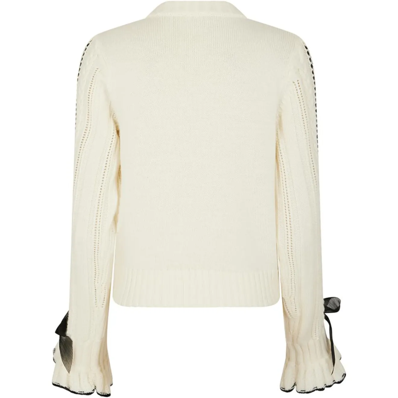 Online Manoush Pull en Laine mélangée Parure ecru