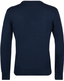 Homme Duvillard Pull en Laine mélangée Philip bleu foncé