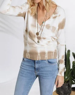 Hot Lauren Vidal Pull en Laine mélangée Store sable