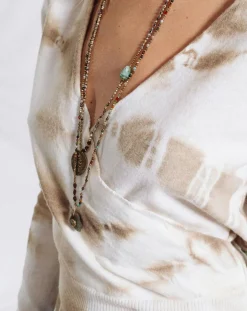 Hot Lauren Vidal Pull en Laine mélangée Store sable