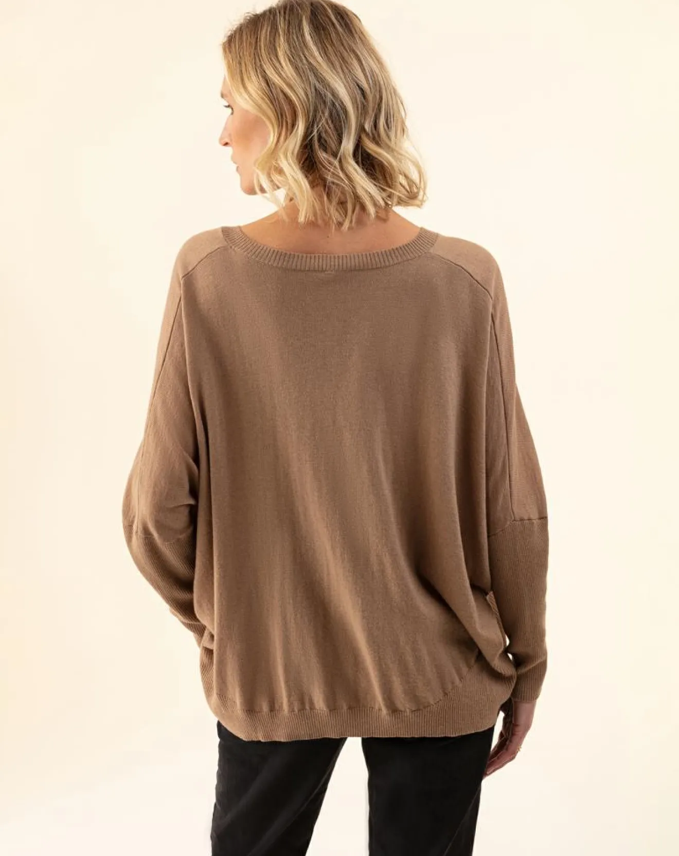 Femme Indies Pull en Laine mélangée Tobby camel