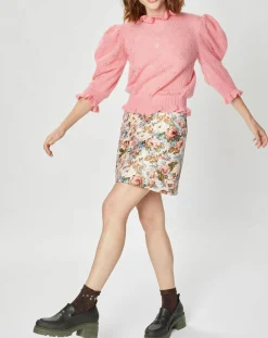 Femme Manoush Pull en Mohair & Alpaga mélangés Chamallow rose