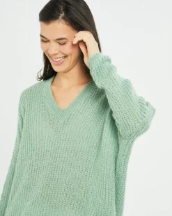 Best Lauren Vidal Pull en Mohair mélangé Anouk vert