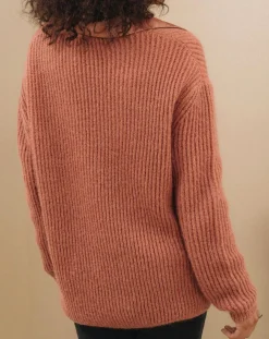 Online Lauren Vidal Pull en Mohair mélangé Milane cuivre