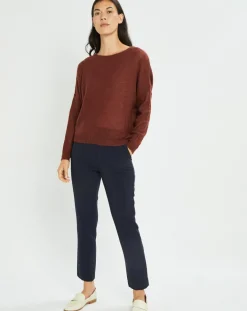 Femme Lauren Vidal Pull en Mohair mélangé Milane terra