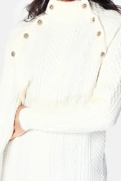 Femme Assuili Pull Encolure montante naturel