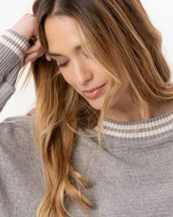 Best Le Chat Pull Esmée gris chiné