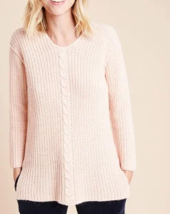 Femme Le Chat Pull Essentiel rose poudré