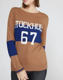 Femme Marc O'Polo Pull fin en Laine & Cachemire mélangés Stokholm Klook camel