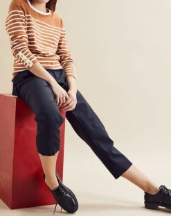 Femme Chloé Stora Pull fin Toulouse camel