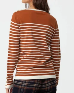 Femme Chloé Stora Pull fin Toulouse camel