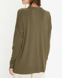 Femme Lauren Vidal Pull Flo kaki