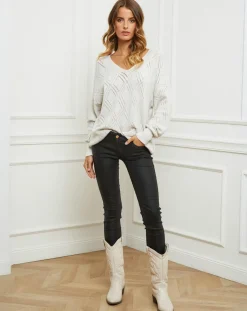 New Fleur de cachemire Pull Gabriella blanc