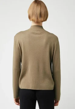 Sale Rodier Pull Garance col montant marron camel