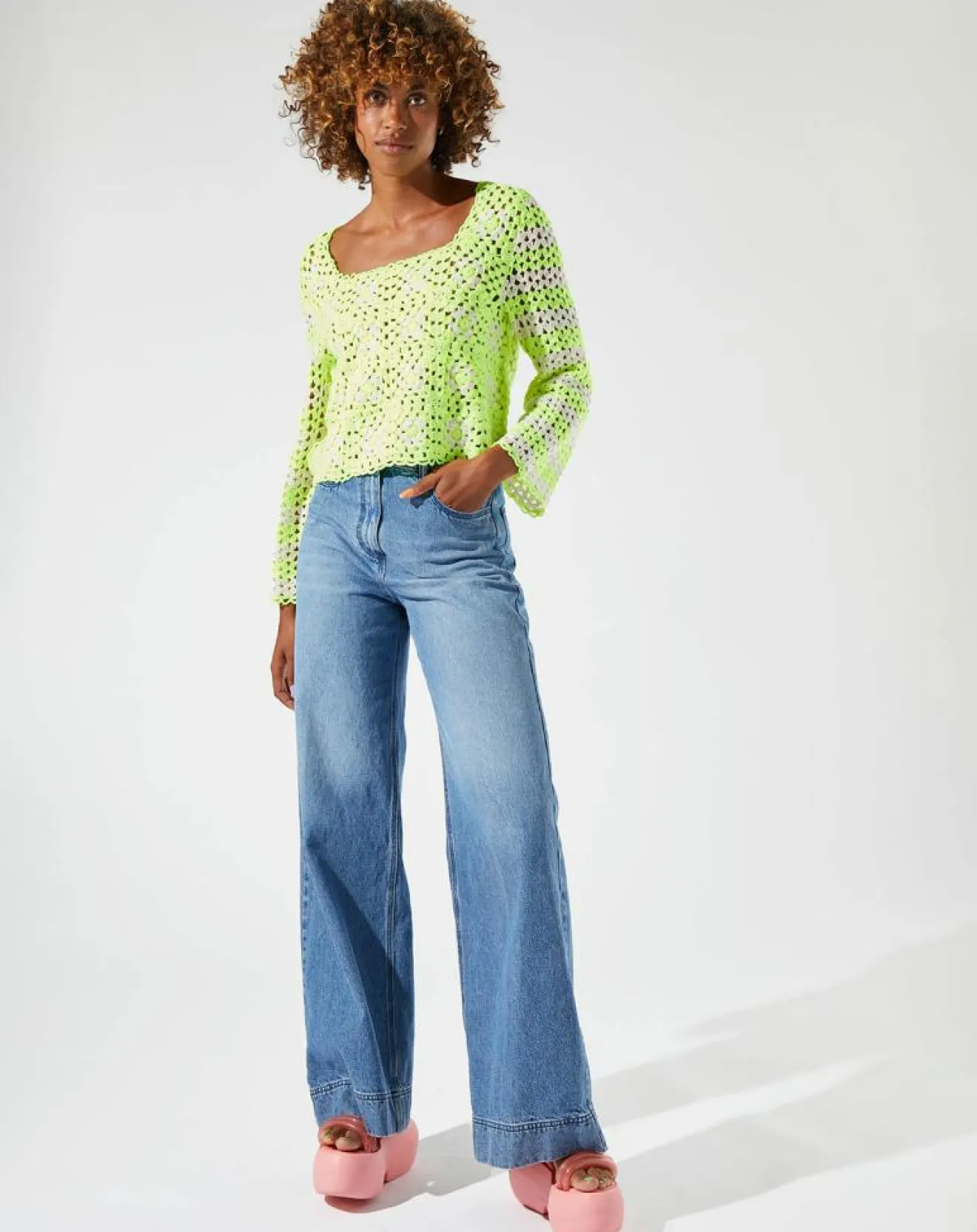 Femme Manoush Pull Ibiza bicolore