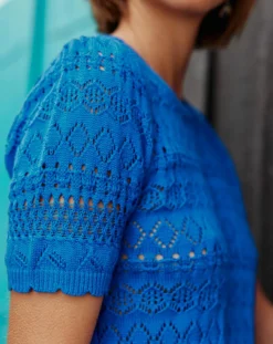 Femme La Petite Etoile Pull Indiana bleu