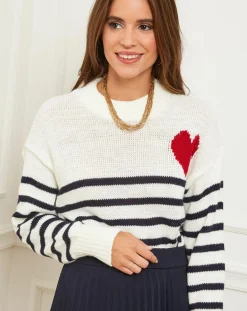 Femme Alice & Charlotte Pull Jeanne marine