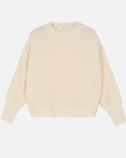 Femme An'ge Pull Julie en Laine mélangée écru