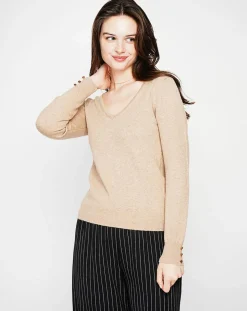 Femme Cachemire & Jo Pull Juliette nougat