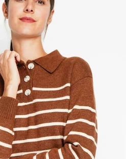 Femme Assuili Pull Justine marron