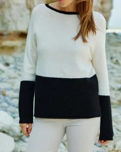 Femme Lauren Vidal Pull Léa écru/noir