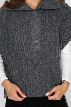 Clearance C&Jo Pull large à capuche en Cachemire mélangé loup