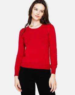 Femme Assuili Pull Laure bordeaux