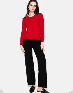 Femme Assuili Pull Laure bordeaux