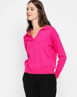 Femme Assuili Pull Laurence fushia