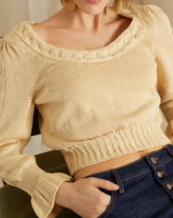 Femme Rouje Pull Lila beige