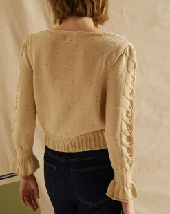 Femme Rouje Pull Lila beige