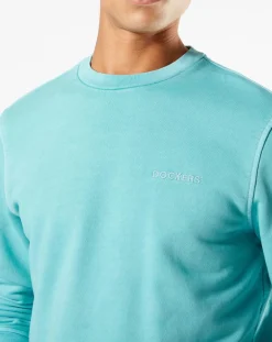 Homme Dockers Pull Logo vert clair