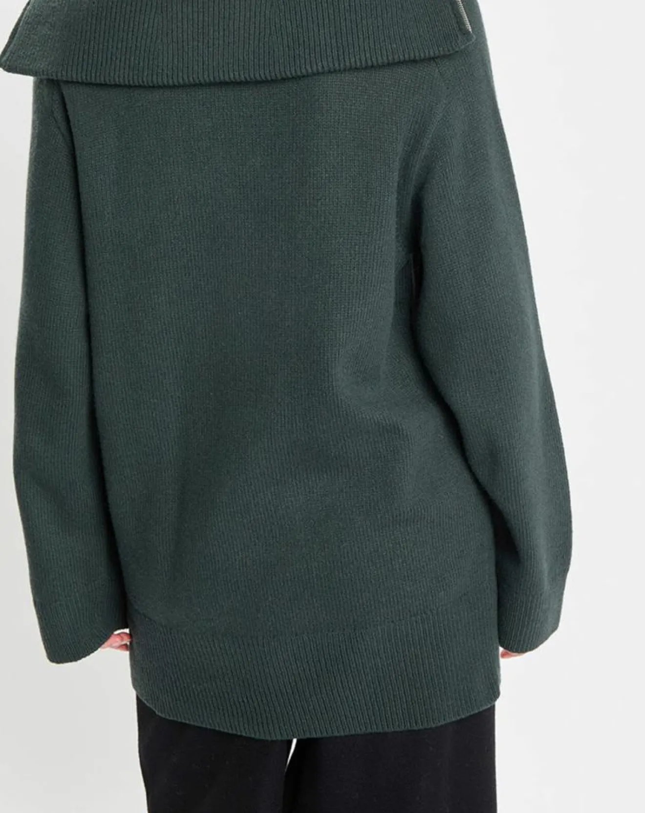 Online Marc O'Polo Pull long en Laine mélangé vert foncé