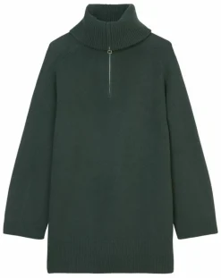 Online Marc O'Polo Pull long en Laine mélangé vert foncé