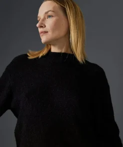 Femme Rodier Pull Lorelei col manches bouffantes noir