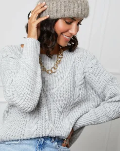 Outlet L'Armoire de Suzette Pull Louise gris