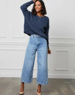 L'Armoire de Suzette Pull Louise indigo