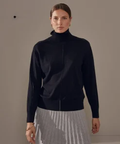 Femme Rodier Pull Mahaut, col roulé noir