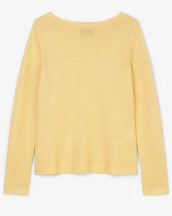 Sale Marc O'Polo Pull maille 100% Lin jaune