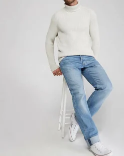 New Marc O'Polo Pull Maille côtelée écru