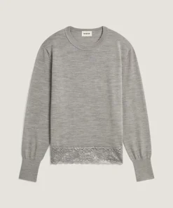 Discount Rodier Pull Marie Lou 100% Laine gris foncé