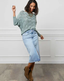 Femme L'Armoire de Suzette Pull Marie vert