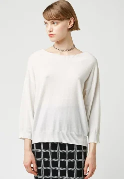 Femme Rodier Pull Marie-Chantal ample blanc écru