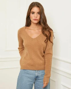 Femme Soft Cashmere Pull Marta camel