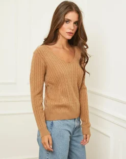 Femme Soft Cashmere Pull Marta camel