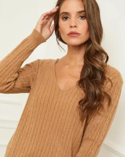 Femme Soft Cashmere Pull Marta camel