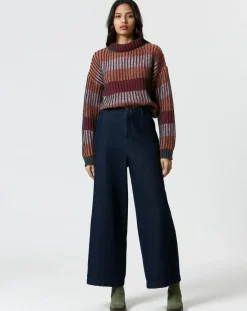 Femme The Korner Pull Mia rouge/orange