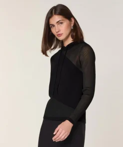 Sale Rodier Pull Mohira en Laine mélangé noir