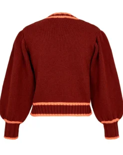 Femme Manoush Pull Mouline chocolat